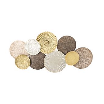 Belle Maison 38" x 19" Metal Medallion Wall Decor