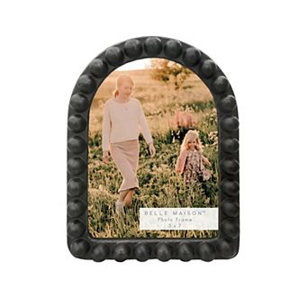 Belle Maison 5" x 7" Arch Bead Resin Photo Frame Table Decor