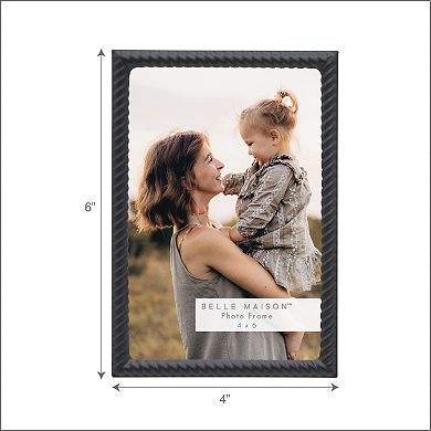 Belle Maison Rope Design 4" x 6" Photo Frame