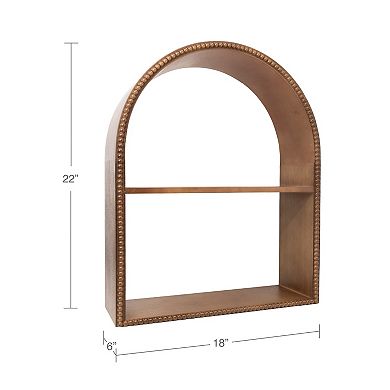 Belle Maison Beaded Arch 2-Tier Shelf
