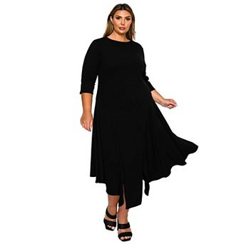Plus Size Vida Split Hem Dress