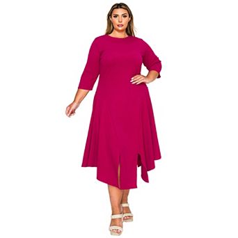 Plus Size Vida Split Hem Dress