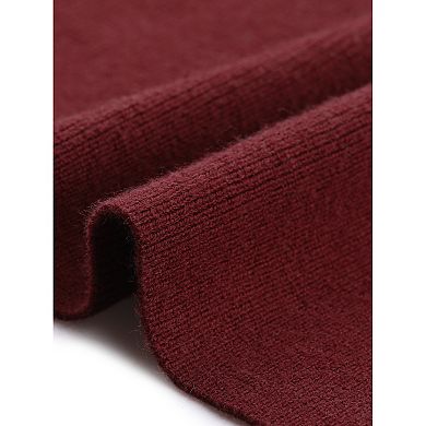 Women's Pullover Sweater Crewneck Long Sleeve Oversized Tunic Fall Sweater Loose Winter Top