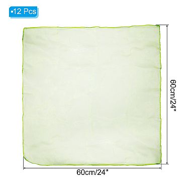 Dance Scarves, 12 Pcs Square Juggling Scarves 24 by 24 Inches for Play Magic Music Activity Juggling