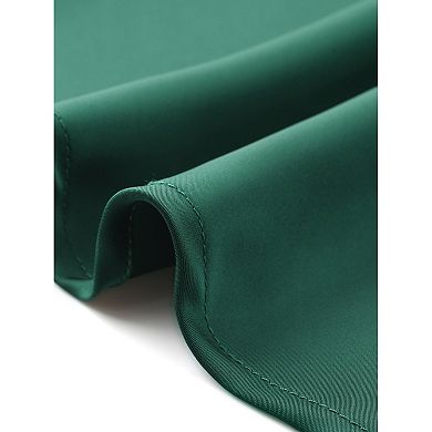 Women's Satin Maxi Skirt Fall High Waist Casual Cocktail Party Wedding Mermaid Long Skirts