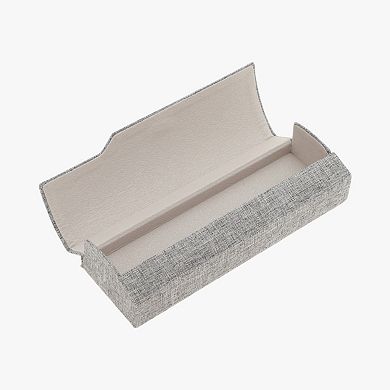 Faux Linen EyeGlasses Case Portable Eyeglasses Storage 1 Pc