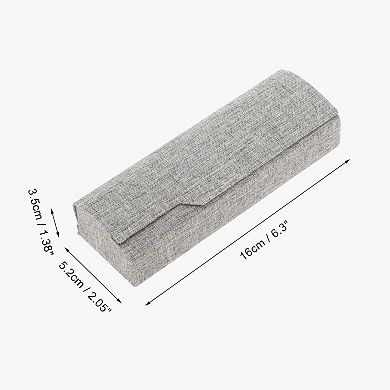 Faux Linen EyeGlasses Case Portable Eyeglasses Storage 1 Pc