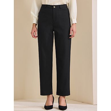Women's Packets High Waisted Work Office Formal Casual Long Pants
