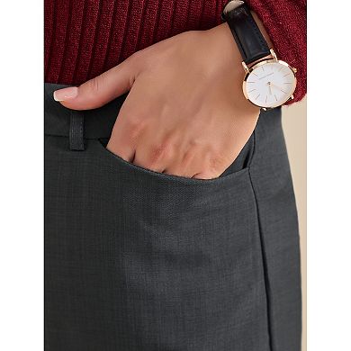 Women's Packets High Waisted Work Office Formal Casual Long Pants