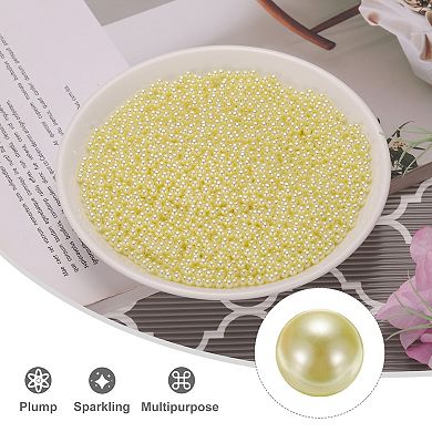 5000Pcs Faux Pearl for Vase Filler, 4mm No Hole ABS Round Pearls for Crafting, Jewelry Making