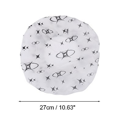 5 Pcs Crown Single Layer Shower Cap for Bathroom