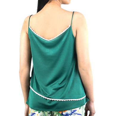Artyska Women's V Neck Camisole Sleeveless Layered Tank Top With Lace