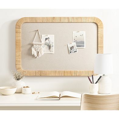 Rahfy Framed Fabric Pinboard