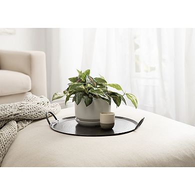 Sanzo Hammered Round Metal Tray