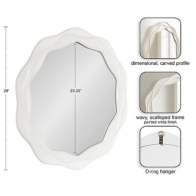 Wavern Round Wavy Mirror