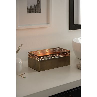 Pearce Rectangle Metal Wax Candle