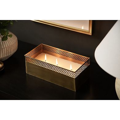 Pearce Rectangle Metal Wax Candle