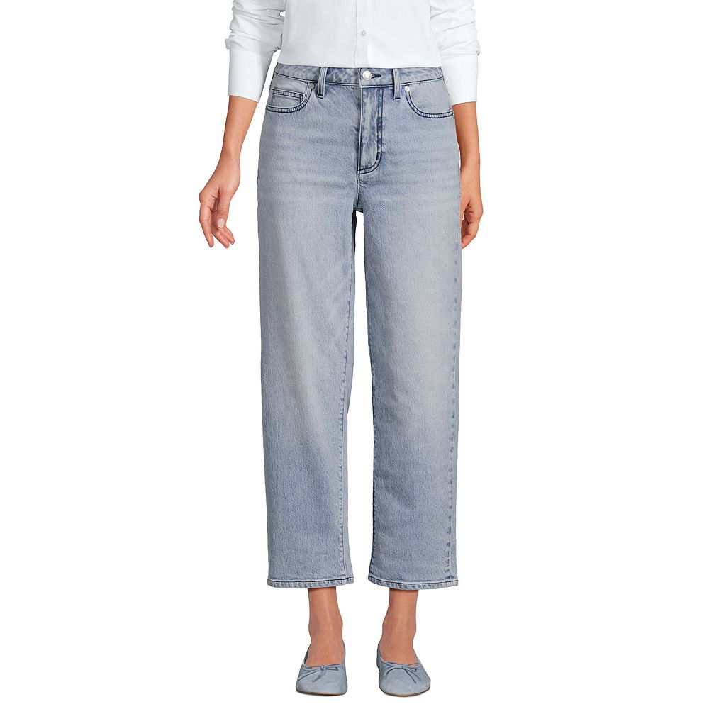 Jeans Donna Mid Rise Relaxed Denim - Taglio Comodo, Vita Media, Spacchi, 99% Cotone 1% Elastan - Stile Casual Moderno