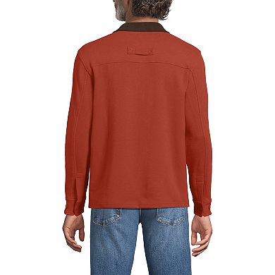 Men's Lands' End Bedford Rib Quarter Zip Sweater