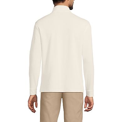 Men's Lands' End Performance Pique Quarter Zip Sweater