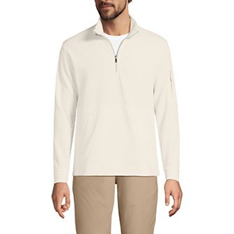 Men's Lands' End Performance Pique Quarter Zip Sweater