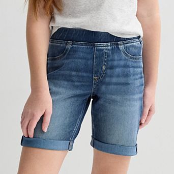 Girls 6-20 SO® Pull On Knit Bermuda Shorts in Regular & Plus Size