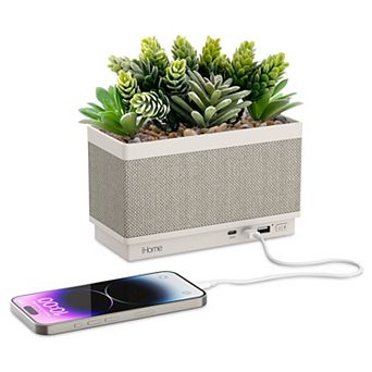 iHome POWERPLANT Portable Bluetooth Speaker & Charger with Multiple USB Ports