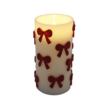 Celebrate Together™ Valentine's Day LED Pillar Candle with Red Bows