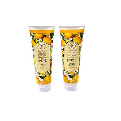 Discover Europe - Made in Italy Limone Lemon 2-pc. Hand Cream & Body Lotion Set