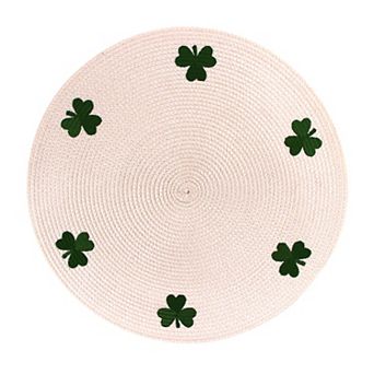 Celebrate Together™ St. Patrick's Day Embroidered Shamrock Round Placemat