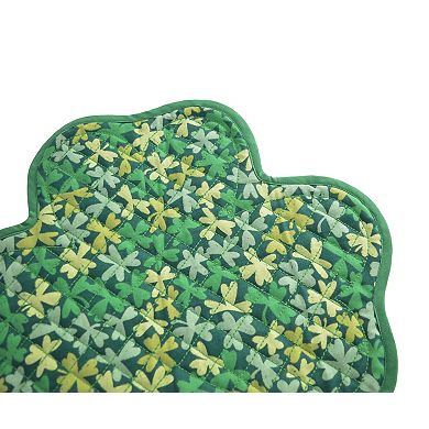 Celebrate Together St. Patrick's Day Quilted Shamrock Placemat
