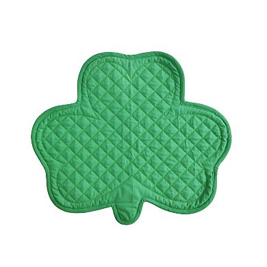Celebrate Together St. Patrick's Day Quilted Shamrock Placemat