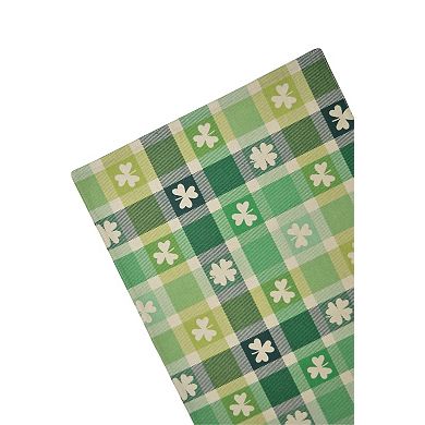 Celebrate Together St. Patrick's Day Shamrock Plaid Reversible Placemat