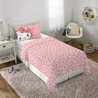 Hello Kitty Loving Blush Sheet Set with Pillowcase