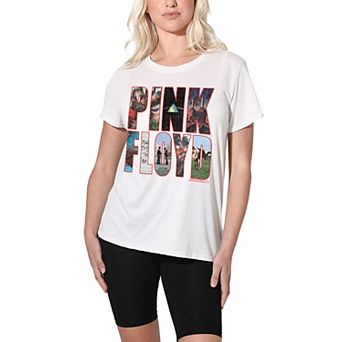 Juniors' Pink Floyd Stacked Echos Graphic Tee