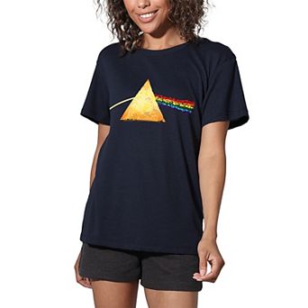 Juniors' Pink Floyd Broken Glass Prism Graphic Tee