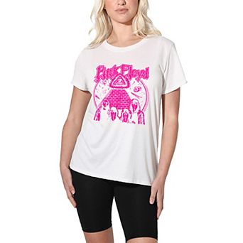 Juniors' Floyd All Seeing Eye Pyramid Graphic Tee