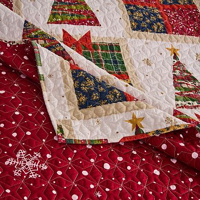 Greenland Home Fashions Deck the Halls Holiday Quilt Set