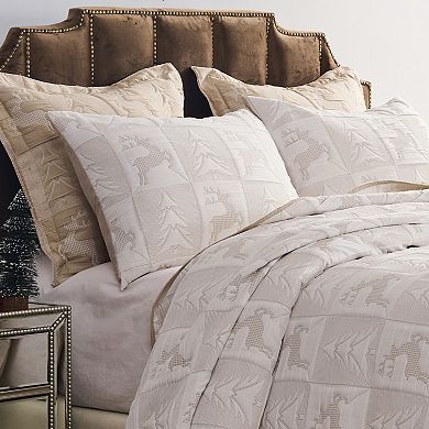 Greenland Home Fashions Reindeer Games Coverlet Set
