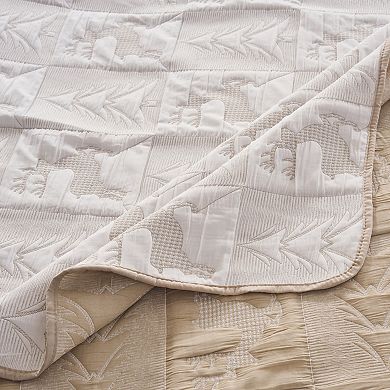 Greenland Home Fashions Reindeer Games Coverlet Set