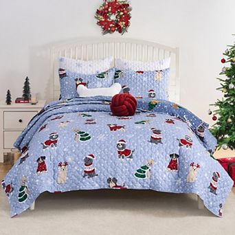 Greenland Home Fashions Winter Whiskers Quilt Set