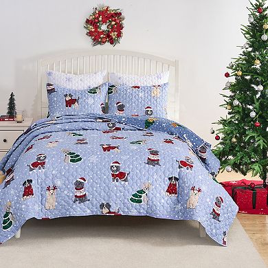 Greenland Home Fashions Winter Whiskers Quilt Set