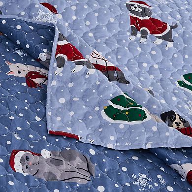 Greenland Home Fashions Winter Whiskers Quilt Set