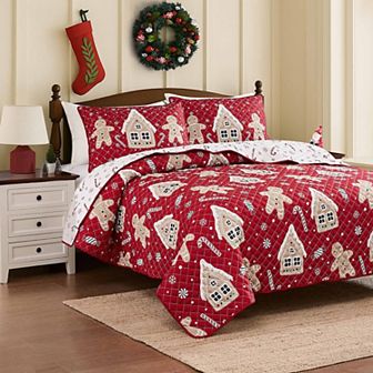 Avanti Holiday Lane Reversible Quilt Set
