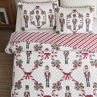 Avanti Nutcracker Reversible Quilt Set