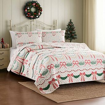 Avanti Bows & Branches Reversible Quilt Set