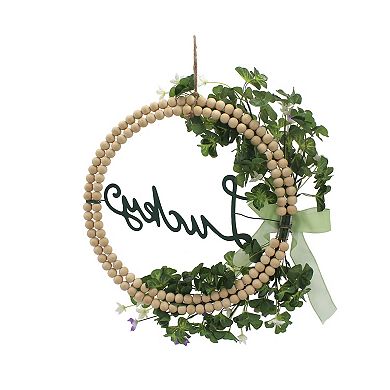 Celebrate Together™ St. Patrick's Day Wood Bead Lucky Sentiment Wreath