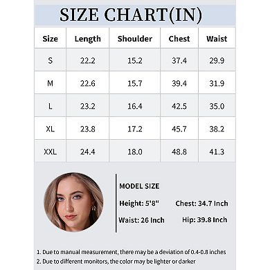 Women's Denim Vest Button Down V Neck Elastic Waist Jean Vests Waistcoat Sleeveless Jackets