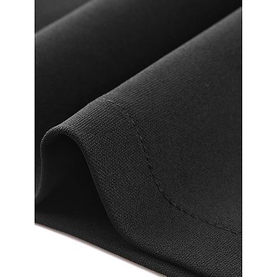 Work Casual Dress for Women's Boat Neck Sleeveless Business Pencil Dresses