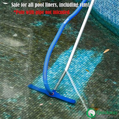 Quickway Imports 20" Vacuum Head Swivel Hose Connection Durable Nylon Bristles Brush for Pool